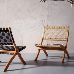 Stol Copacabana - Ihopfällbar Loungefåtölj Trä - KARE Design