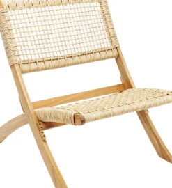 Stol Copacabana - Ihopfällbar Loungefåtölj Trä - KARE Design