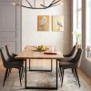 Stol East Side - Brun Sammet, Svarta Ben - KARE Design