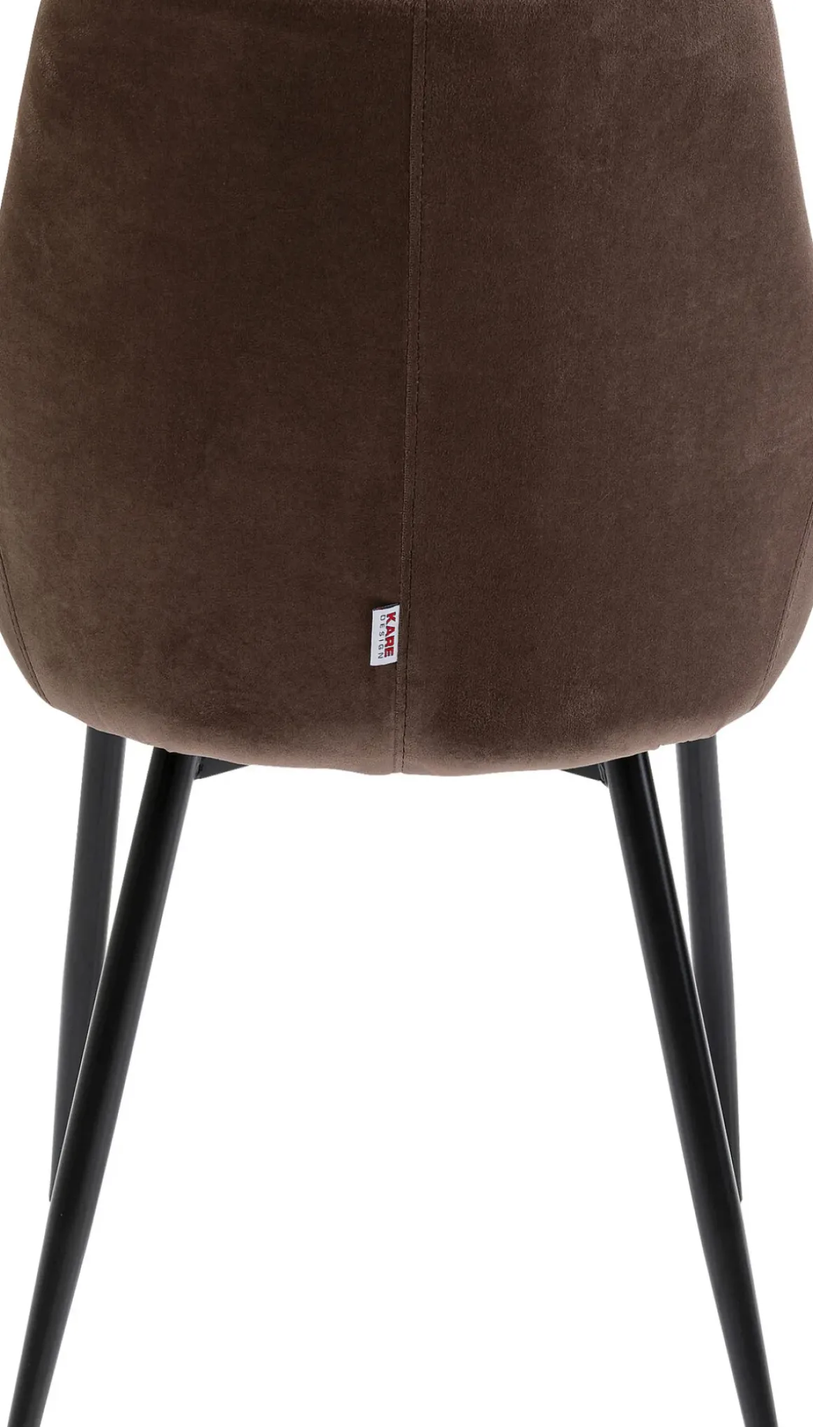 Stol East Side - Brun Sammet, Svarta Ben - KARE Design