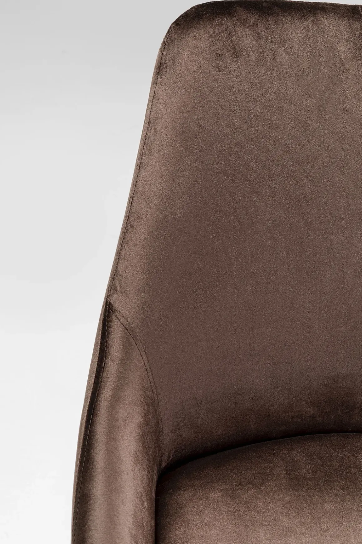 Stol East Side - Brun Sammet, Svarta Ben - KARE Design