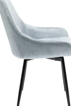 Stol East Side - Grå Sammet, Svarta Ben, XL - KARE Design