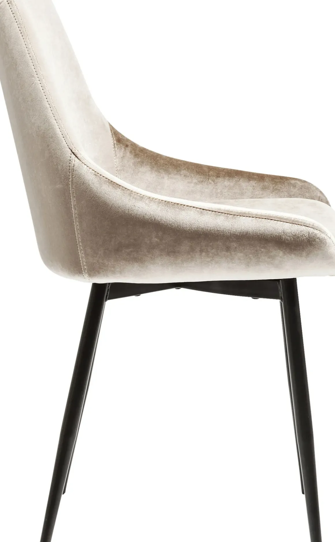 Stol East Side - Sammet Champagne - KARE Design