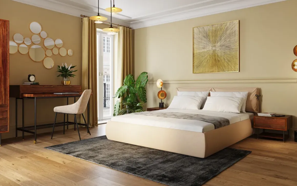 Stol East Side - Sammet Champagne - KARE Design