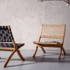 Stol Ipanema - Ihopfällbar Loungefåtölj i Trä/Svart - KARE Design