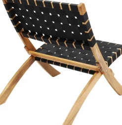 Stol Ipanema - Ihopfällbar Loungefåtölj i Trä/Svart - KARE Design