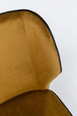 Stol Irina - Brungul Sammet - KARE Design