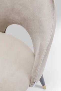 Stol Iris - Sammet Beige - KARE Design