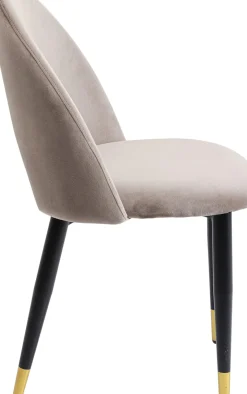 Stol Iris - Sammet Taupe, 2 set - KARE Design