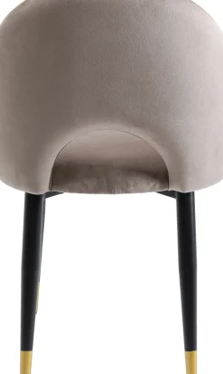 Stol Iris - Sammet Taupe, 2 set - KARE Design