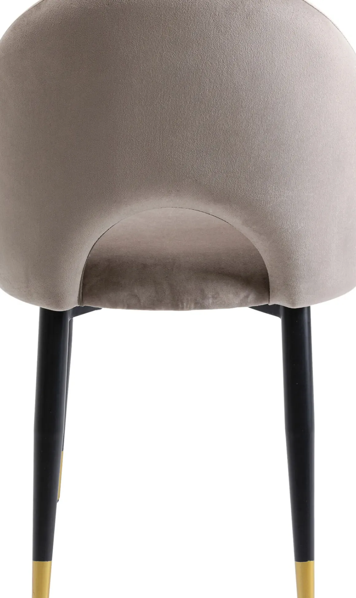 Stol Iris - Sammet Taupe, 2 set - KARE Design