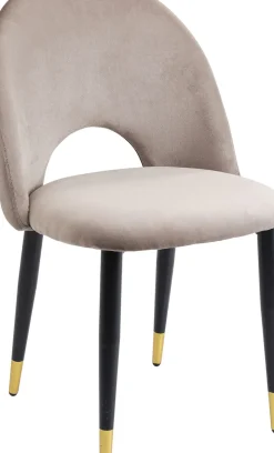 Stol Iris - Sammet Taupe, 2 set - KARE Design