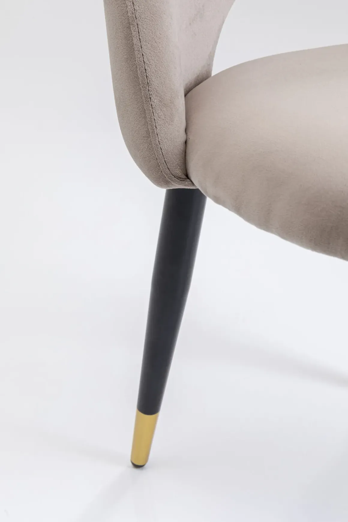 Stol Iris - Sammet Taupe, 2 set - KARE Design