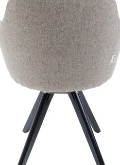 Stol Lady Loco - Snurrstol med armstöd, Taupe - KARE Design