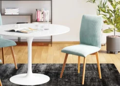 Stol Lara - Blå Manchester - KARE Design