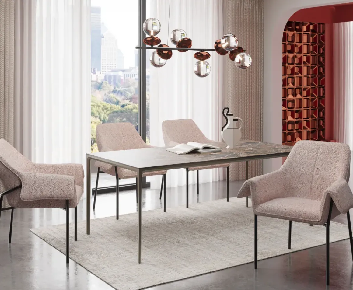 Stol med armstöd Bess - Beige - KARE Design