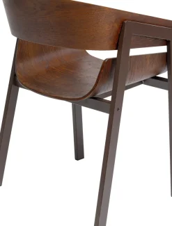 Stol med armstöd Biarritz - Brun - KARE Design