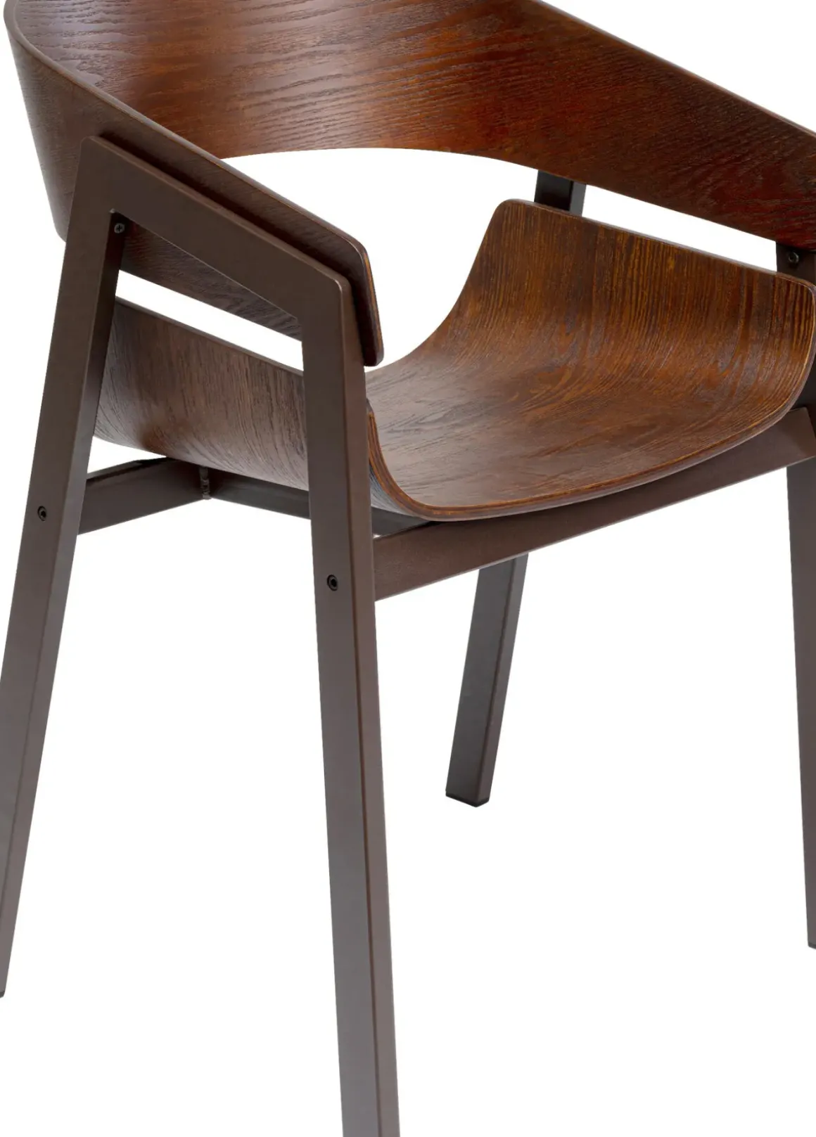 Stol med armstöd Biarritz - Brun - KARE Design