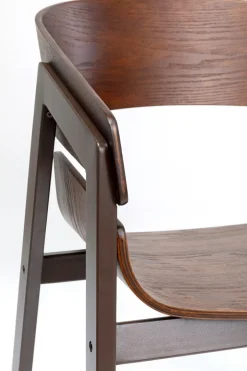 Stol med armstöd Biarritz - Brun - KARE Design