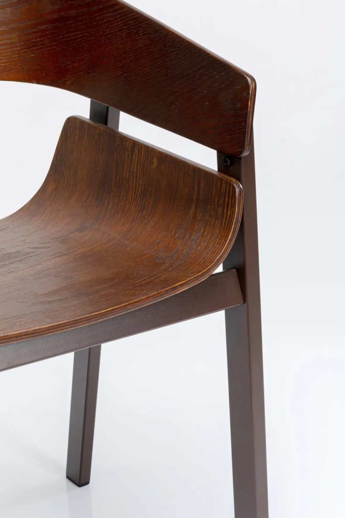 Stol med armstöd Biarritz - Brun - KARE Design