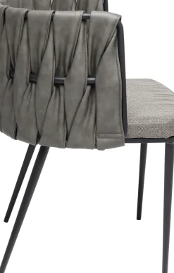 Stol med armstöd Cheerio Grå incl. Dyna - KARE Design