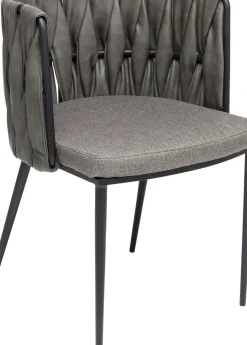 Stol med armstöd Cheerio Grå incl. Dyna - KARE Design