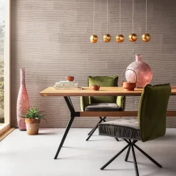 Stol med armstöd Chelsea Grön - KARE Design