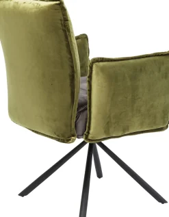 Stol med armstöd Chelsea Grön - KARE Design