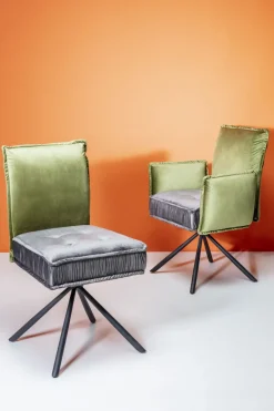 Stol med armstöd Chelsea Grön - KARE Design