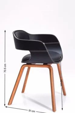 Stol med armstöd Costa Walnut - KARE Design