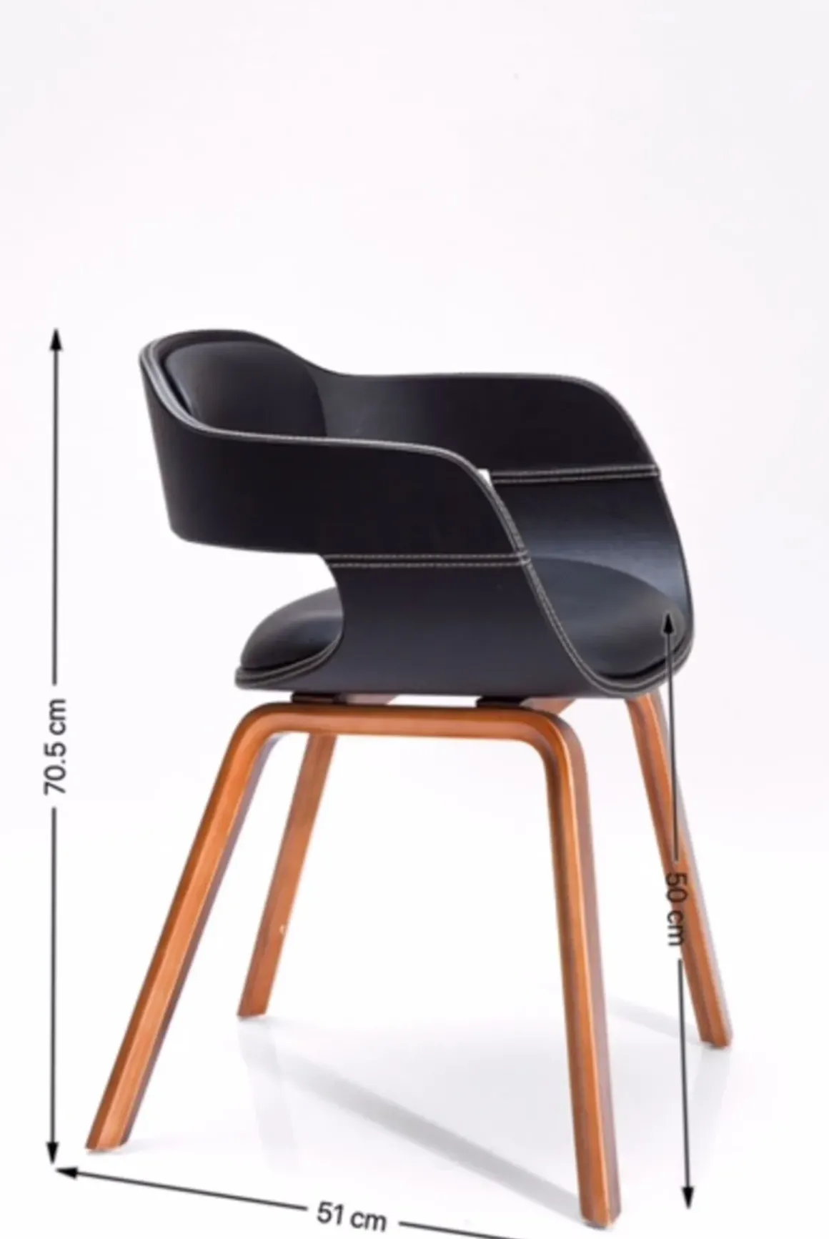 Stol med armstöd Costa Walnut - KARE Design
