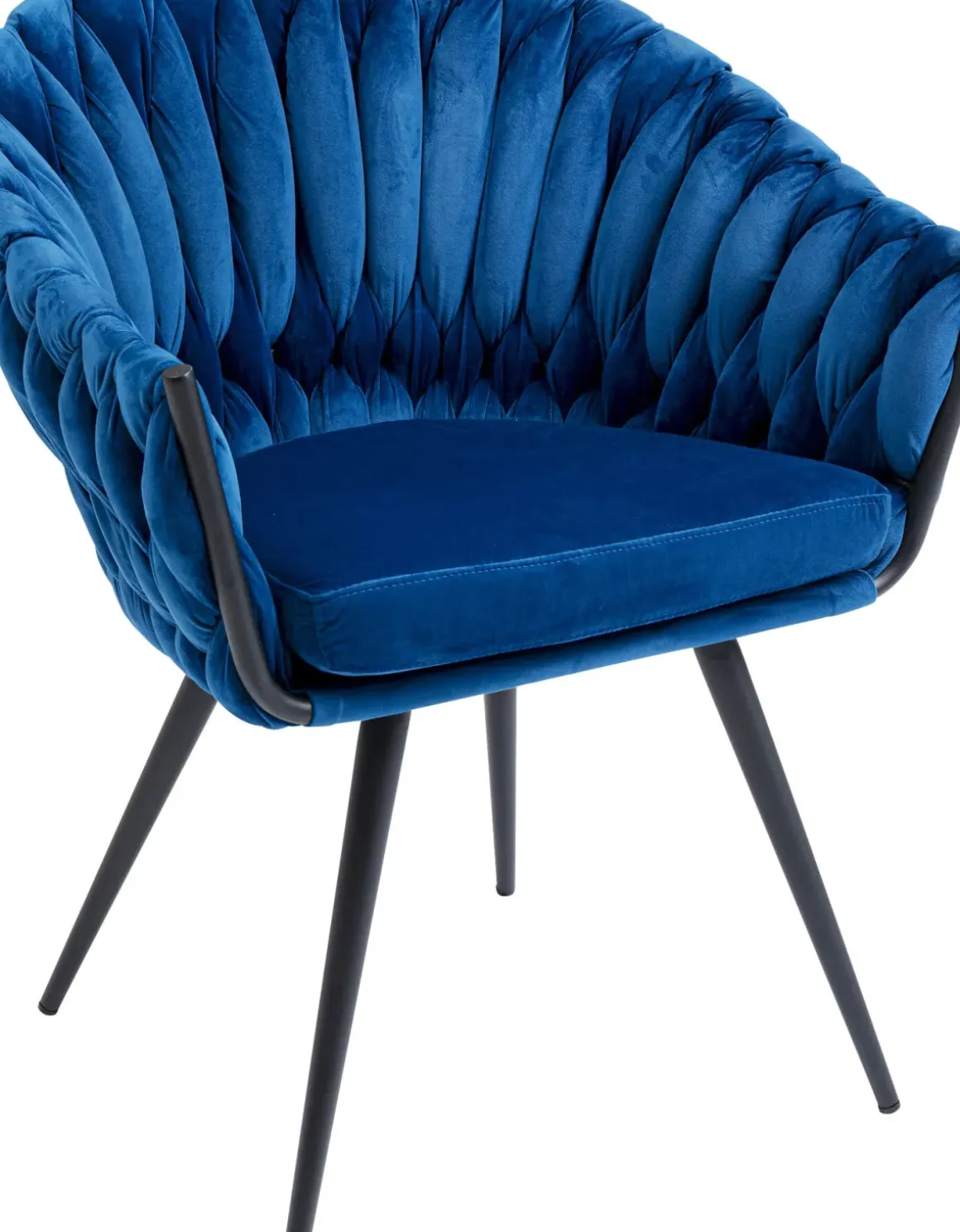Stol med armstöd Knot Blå - KARE Design