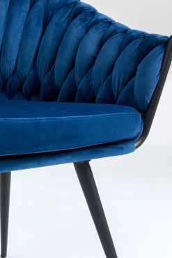 Stol med armstöd Knot Blå - KARE Design