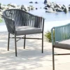 Stol Med Armstöd Trädgård Santanyi - Mörkgrå - KARE Design