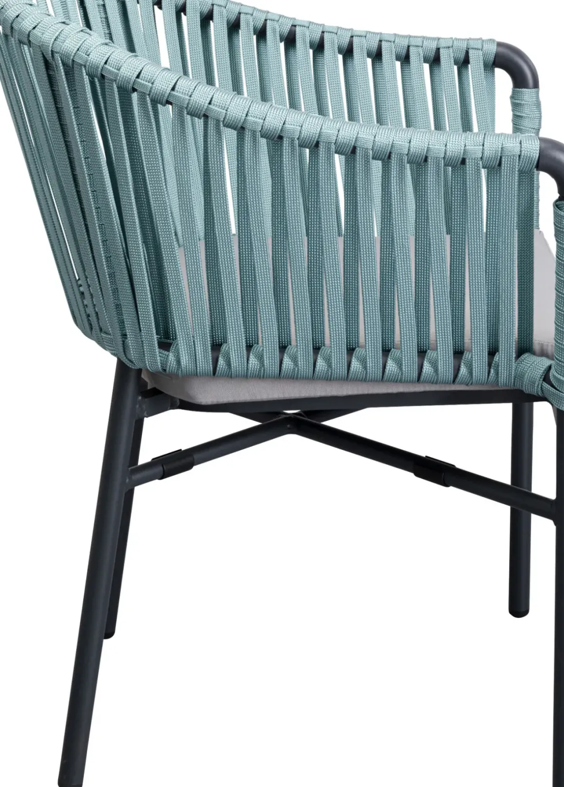 Stol Med Armstöd Trädgård Santanyi - Petrol - KARE Design