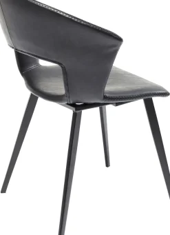 Stol Reunion - Svart Konstläder - KARE Design