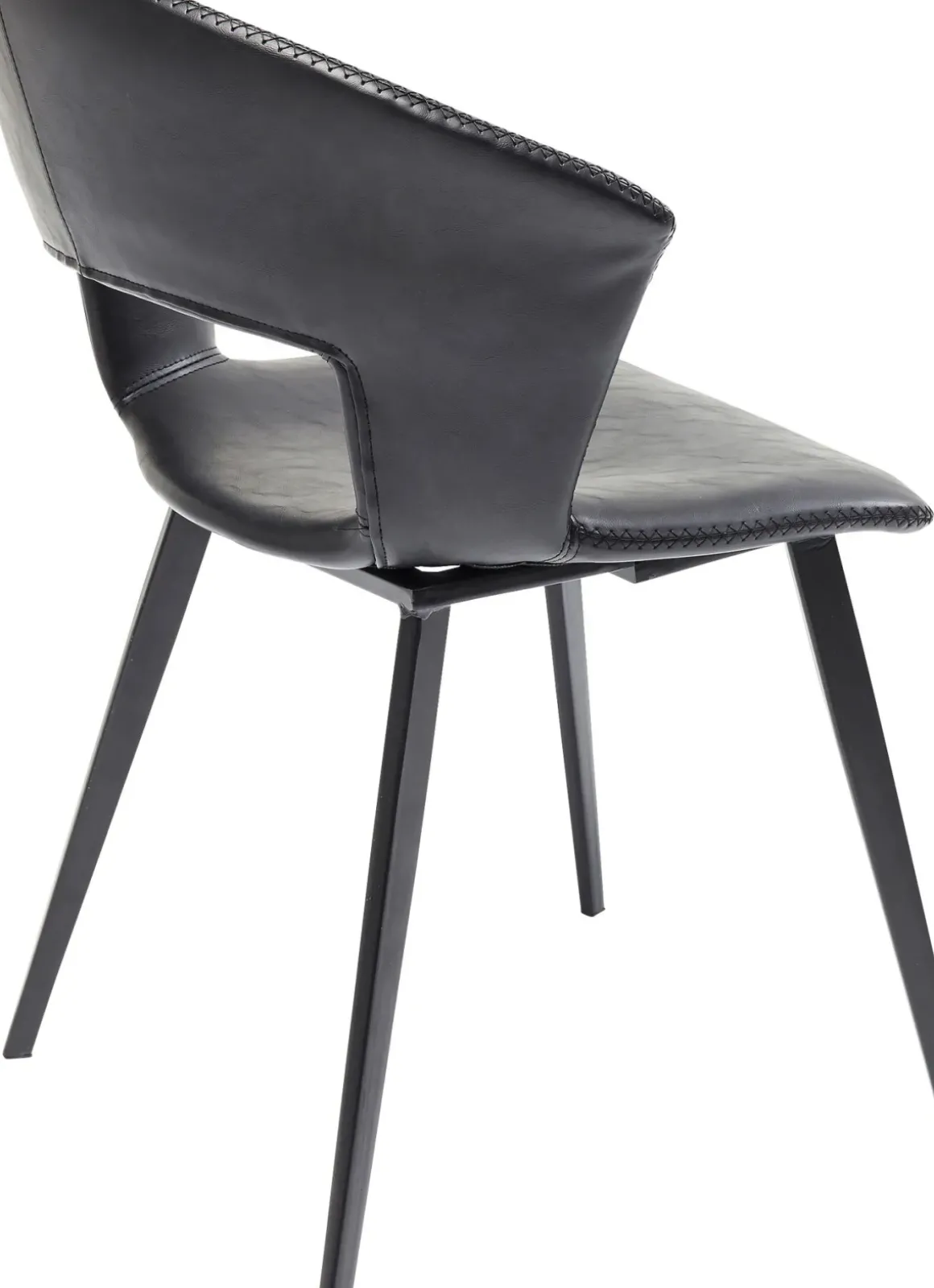 Stol Reunion - Svart Konstläder - KARE Design