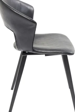 Stol Reunion - Svart Konstläder - KARE Design