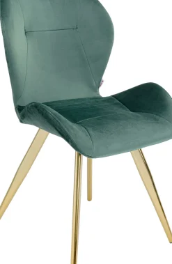 Stol Viva - Grön Sammet/Mässing - KARE Design
