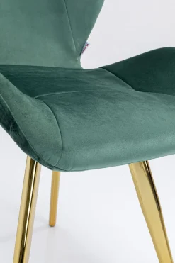 Stol Viva - Grön Sammet/Mässing - KARE Design