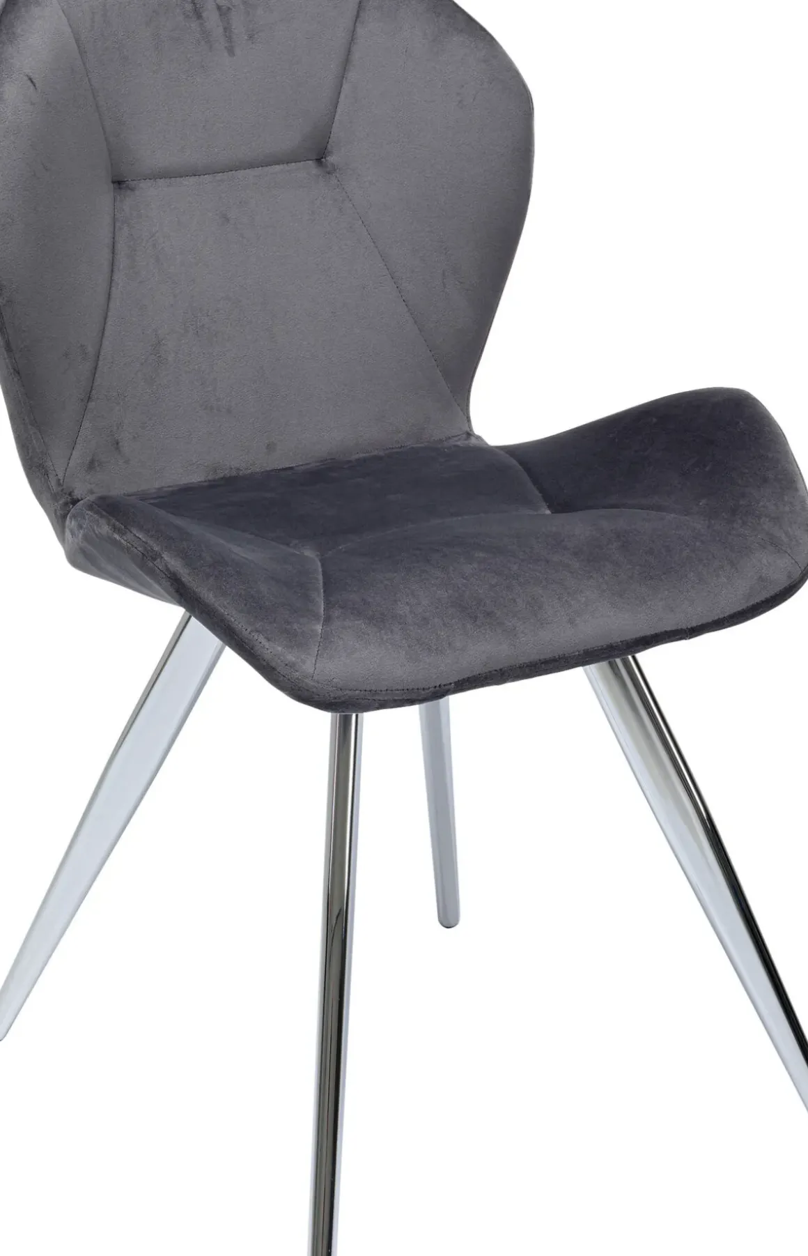 Stol Viva - Grå Sammet/Krom - KARE Design