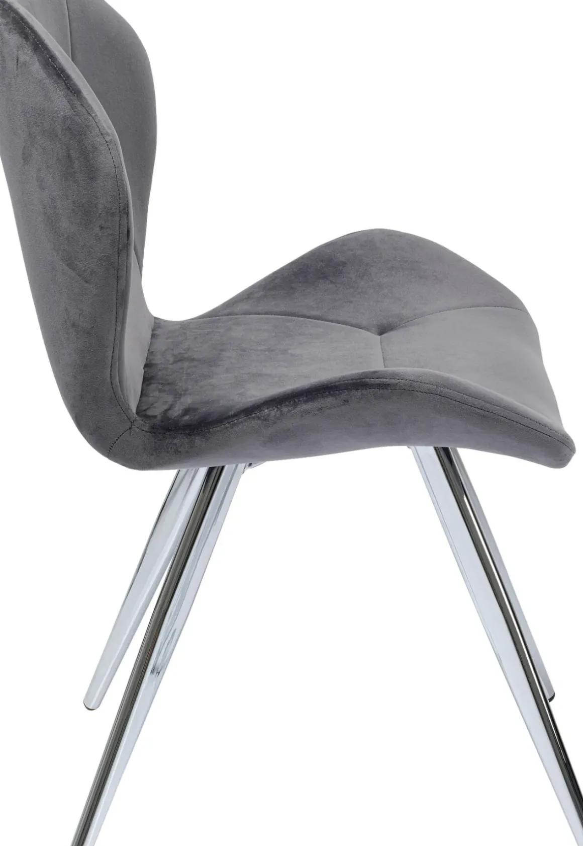 Stol Viva - Grå Sammet/Krom - KARE Design