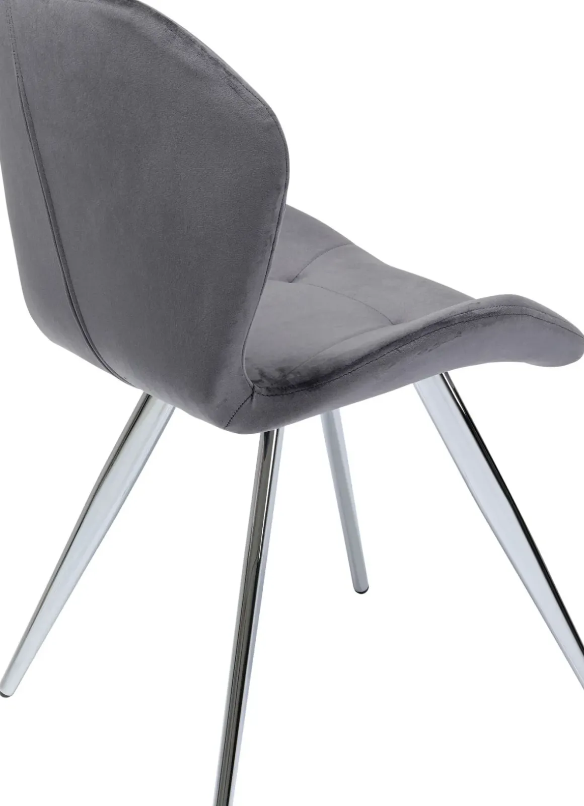 Stol Viva - Grå Sammet/Krom - KARE Design