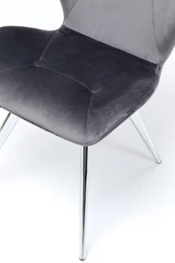 Stol Viva - Grå Sammet/Krom - KARE Design