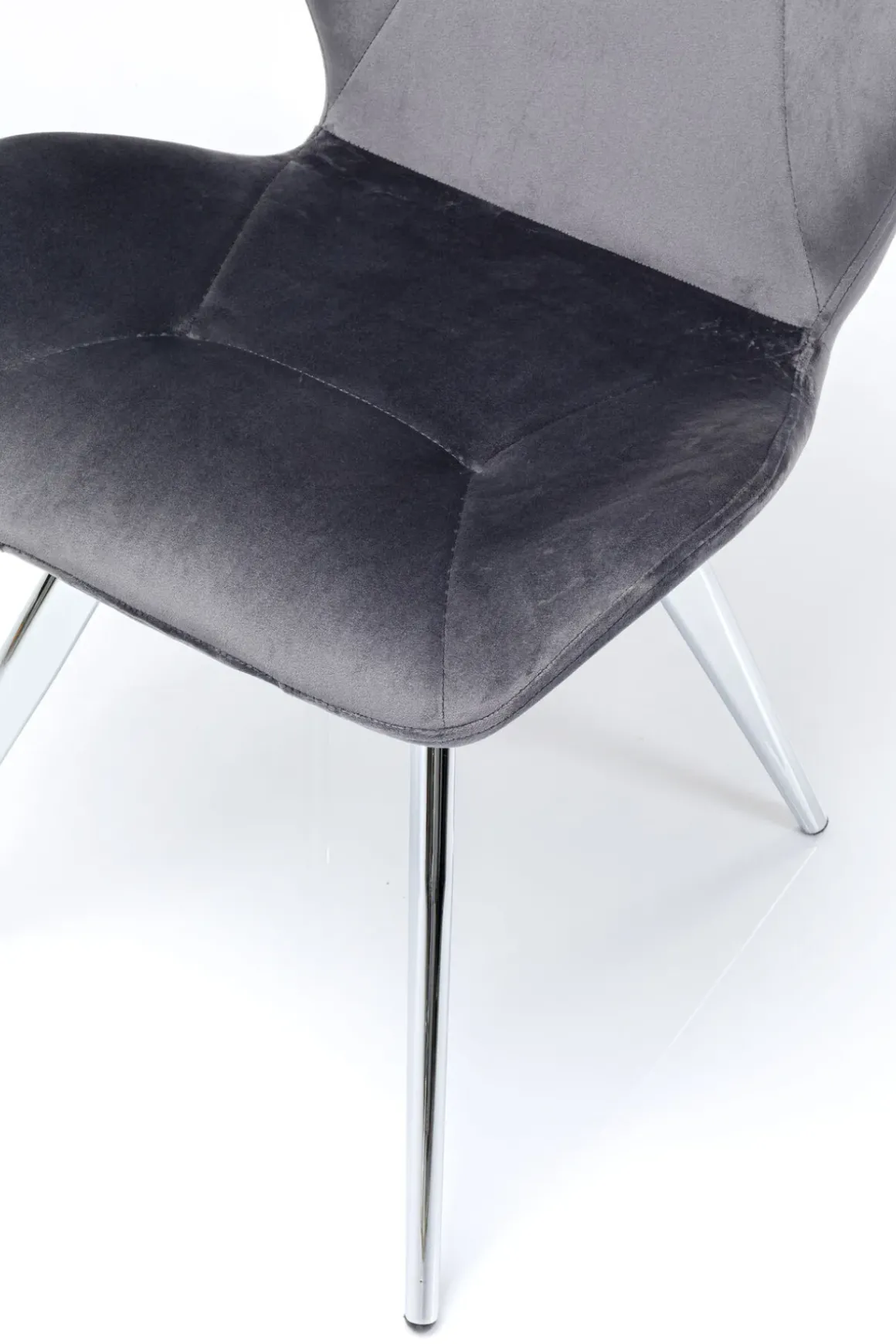 Stol Viva - Grå Sammet/Krom - KARE Design
