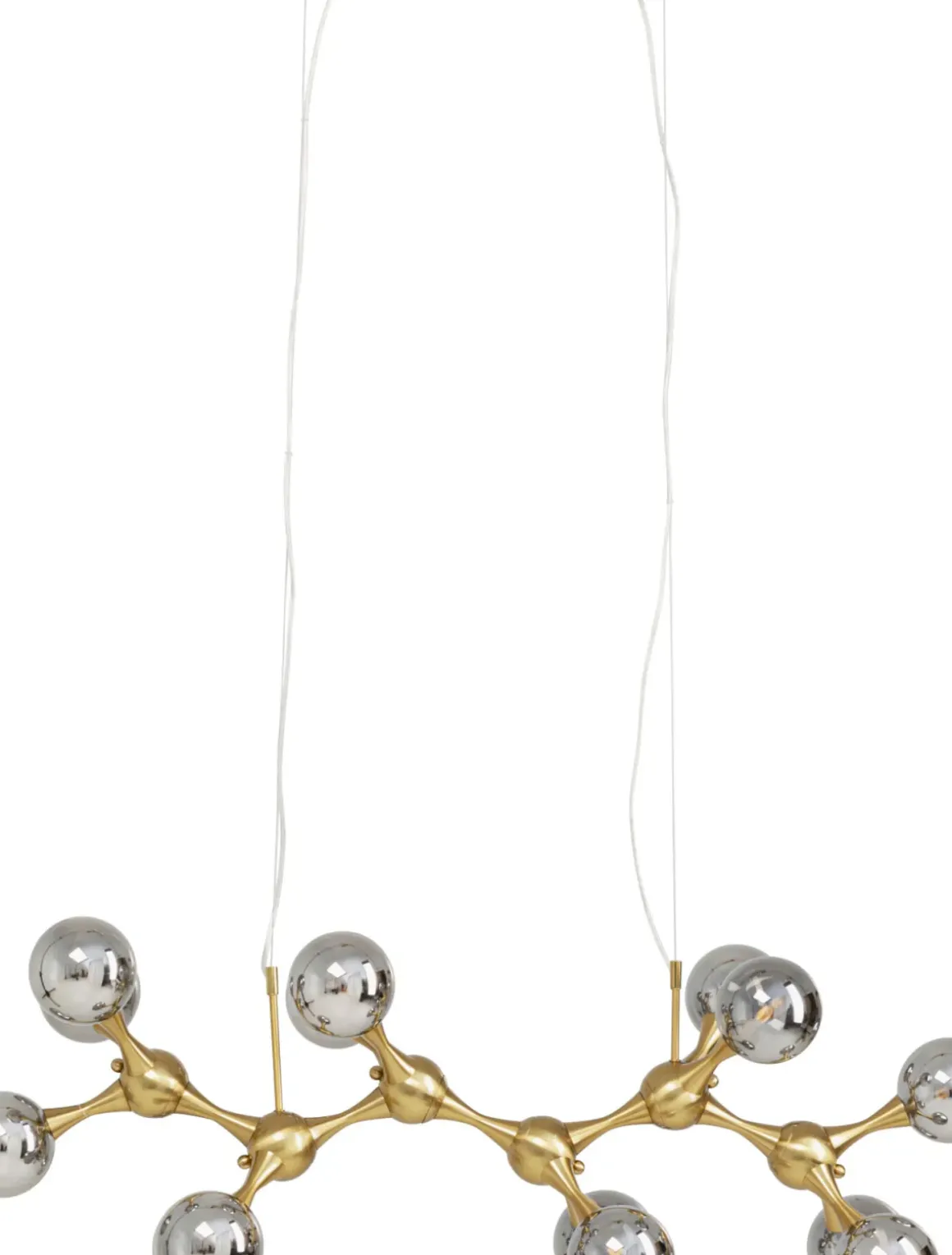 Taklampa Atomic Balls - Mässing, 190cm - KARE Design