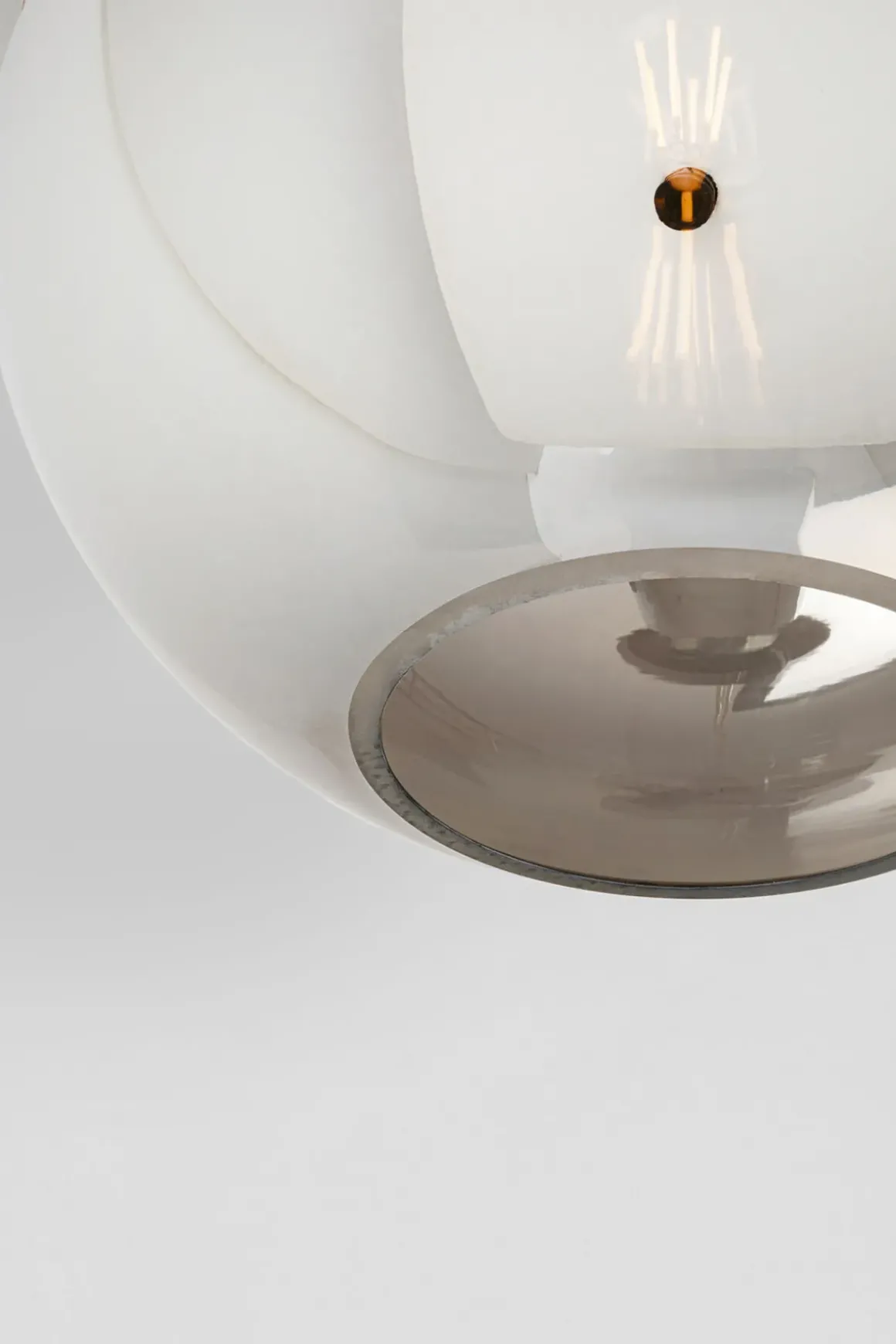 Taklampa Caldaia - Pendel Silver Ø35cm - KARE Design