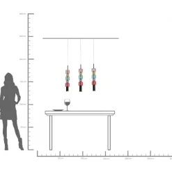 Taklampa Candy Bar - Flerfärgad, 70cm - KARE Design