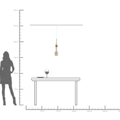Taklampa Candy Bar - Guld, Ø13cm - KARE Design