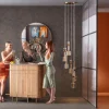 Taklampa Candy Bar - Guld, Ø44cm - KARE Design